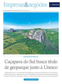 Confira reportagem do Jornal do Comércio sobre Caçapava do Sul na busca do título de geoparque