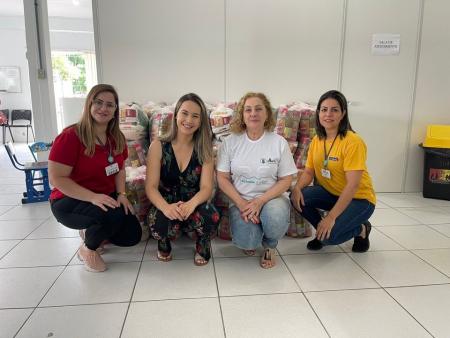 4 cestas básicas que foram destinadas ao nosso município pelas lojas GZT – Grazziotin e Por Menos