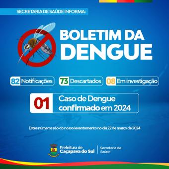 Boletim informativo sobre a Dengue em Caçapava do Sul